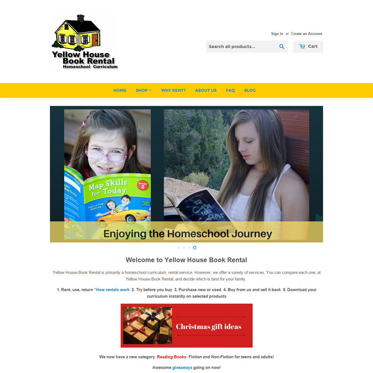 Yellow House Book Rental
